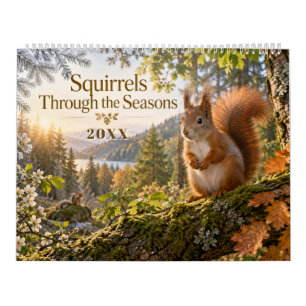 Red Squirrels Through the Seasons Calendar