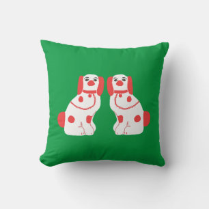 Red Staffordshire Dogs Cushion
