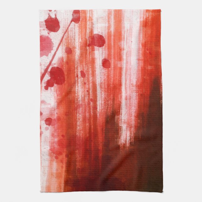 Red Stained Halloween Tea Towel (Vertical)
