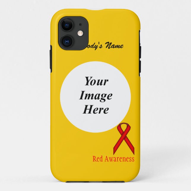 Red Standard Ribbon by Kenneth Yoncich Case-Mate iPhone Case (Back)