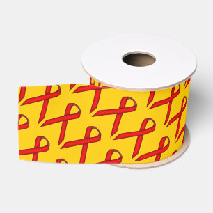 Red Standard Ribbon by Kenneth Yoncich Grosgrain Ribbon