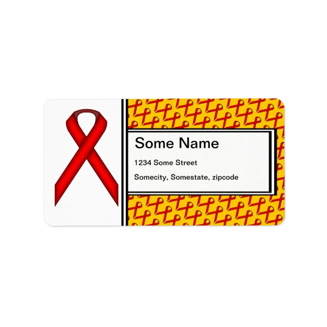 Red Standard Ribbon by Kenneth Yoncich Label (Front)