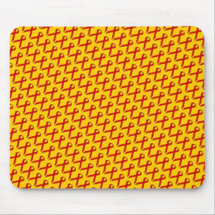 Red Standard Ribbon by Kenneth Yoncich Mouse Pad