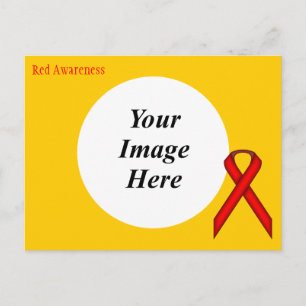 Red Standard Ribbon Template by Kenneth Yoncich Postcard
