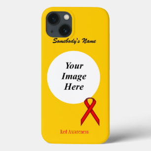 Red Standard Ribbon Tmpl by Kenneth Yoncich iPhone 13 Case