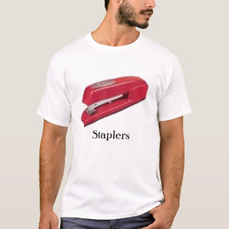 red stapler 2, Staplers - Customised T-Shirt