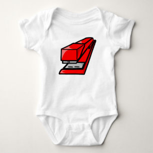 Red Stapler Baby Bodysuit
