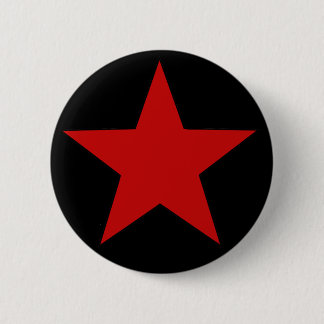 Red Star 6 Cm Round Badge