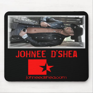 Red Star Black Mousepad