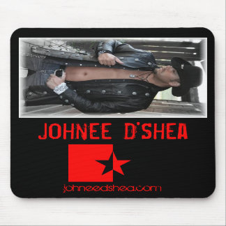 Red Star Black Mousepad