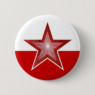 red Star button red white