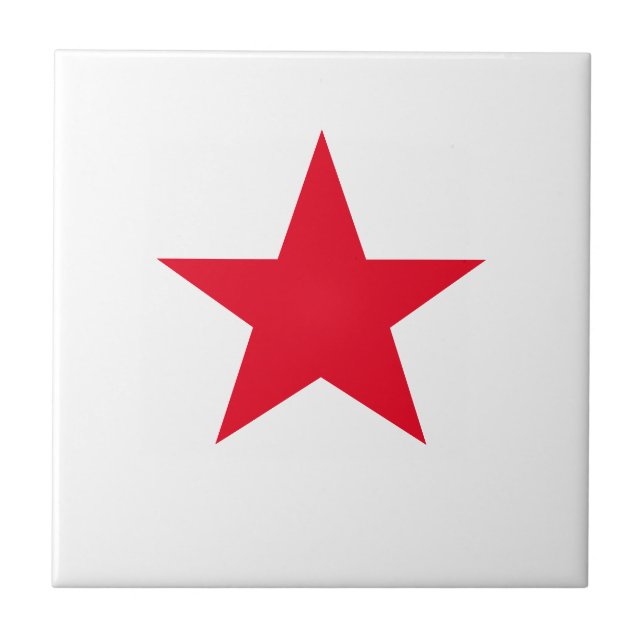 Red Star Ceramic Tile (Front)