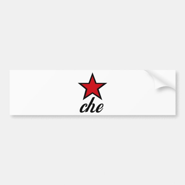 Red Star Che Guevara! Bumper Sticker (Front)