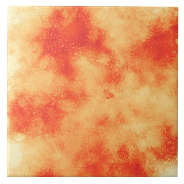 Red Star Cluster Ceramic Tile (Front)