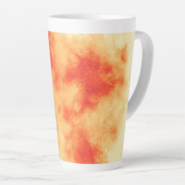 red star cluster  latte mug (Right Angle)