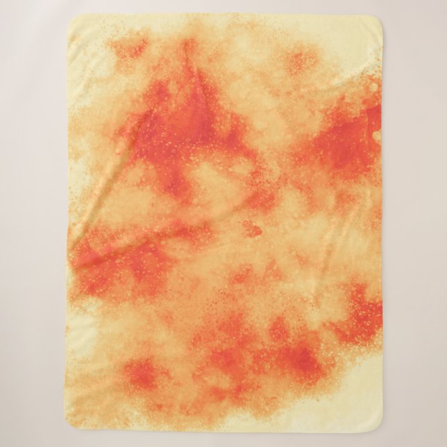 Red Star Cluster Sherpa Blanket (Front)