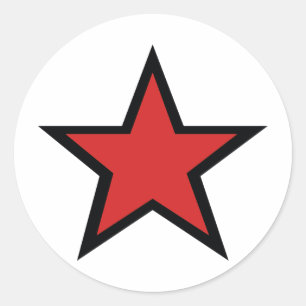 Red Star! Cool Red Star productcs! Classic Round Sticker