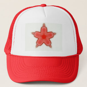 red star flower hat