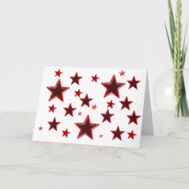 Red Star Holiday Card (Front)