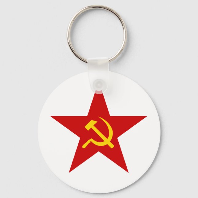 Red Star Key Ring (Front)