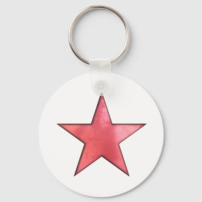 red star key ring (Front)