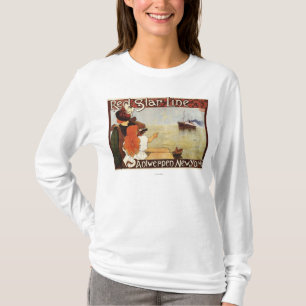 Red Star Line Cruises to New York Promo Poster T-Shirt