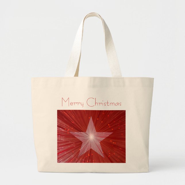 Red Star 'Merry Christmas' jumbo tote bag (Front)