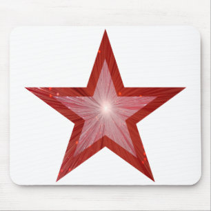 Red Star mousepad white