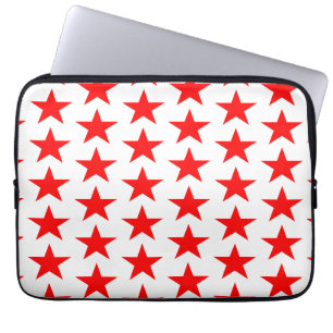Red Star Pattern Laptop Sleeve