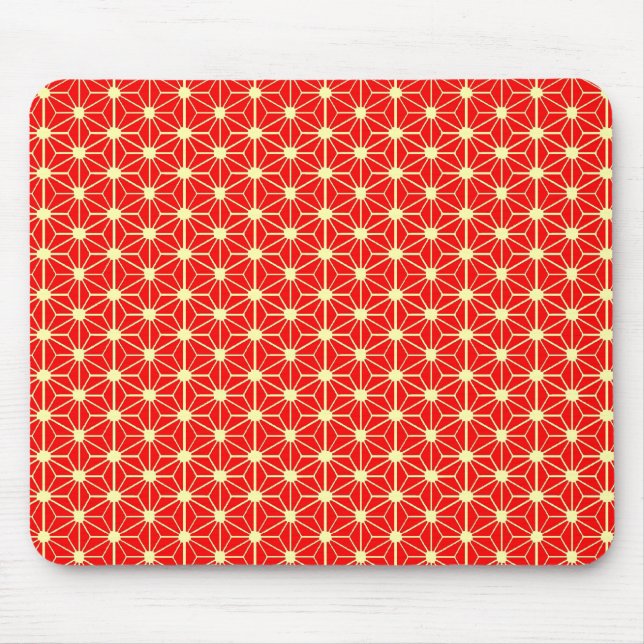 red star pattern mouse pad (Front)
