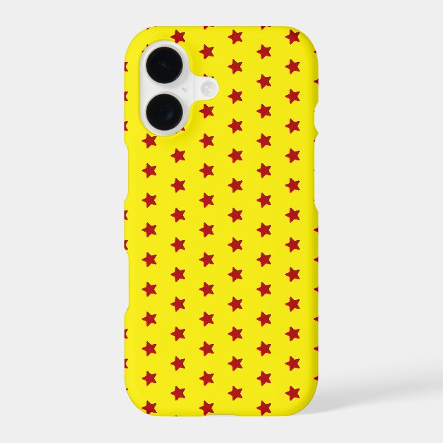 red star pattern on yellow (Back)