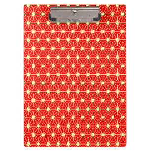 red star pattern with yellow line clipboard