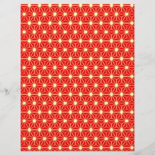 red star pattern with yellow line flyer