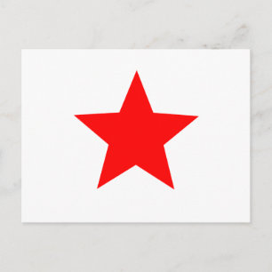 red star postcard