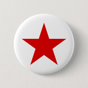 Red Star ★ Red Stars 6 Cm Round Badge