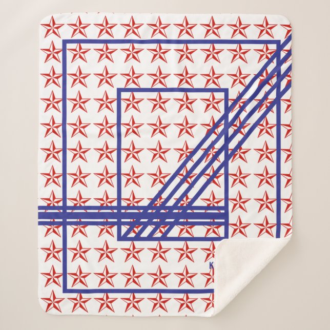 Red Star Sherpa Blanket (Front)