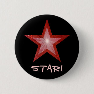 Red Star 'STAR!' button black