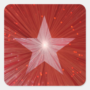 Red Star sticker square
