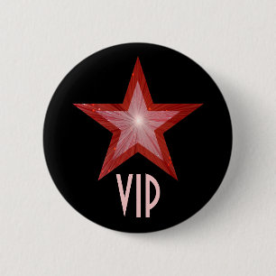 Red Star 'VIP' button black