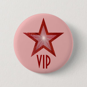 Red Star 'VIP' button pink