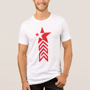 Red Star with Chevron Arrows Tri-Blend Shirt