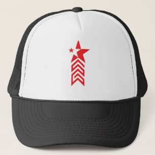 Red Star with Chevron Arrows Trucker Hat