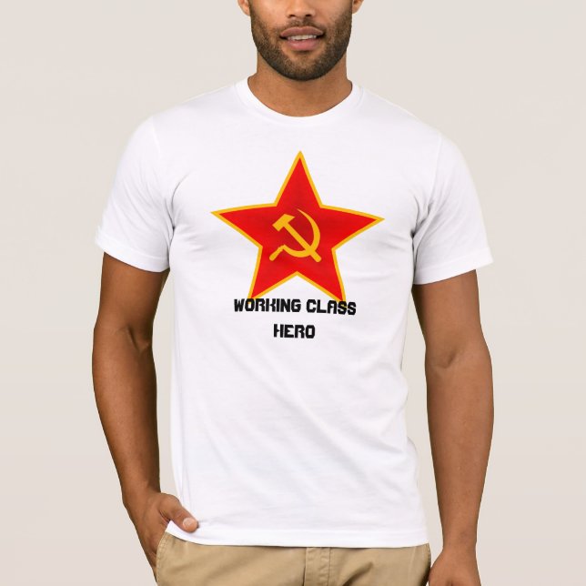 Red Star "Working Class Hero" T-Shirt (Front)