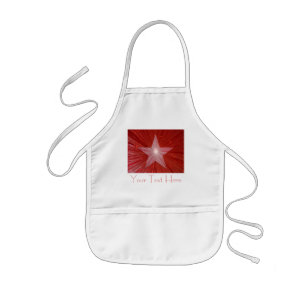Red Star 'Your Text' kids apron