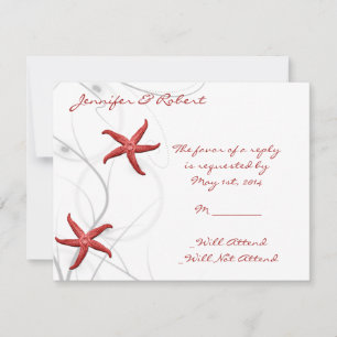 Red Starfish and Silver Coral Response Card
