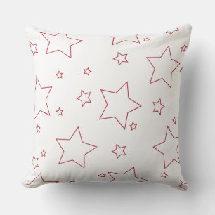 Red Stars 4th of July Pillow