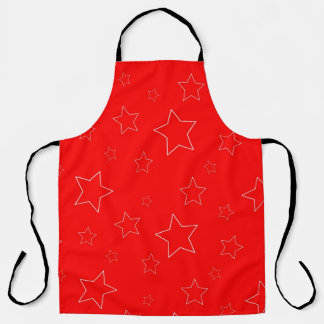 Red Stars Apron