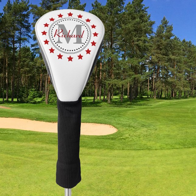 Red Stars Monogram Golf Head Cover (Creator Uploaded)