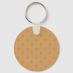 Red stars pattern key ring