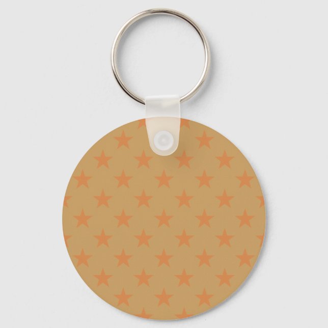 Red stars pattern key ring (Front)